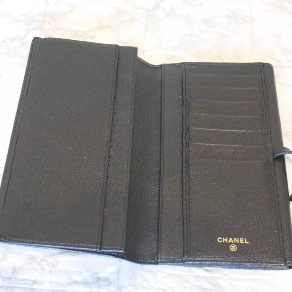 EUC CHANEL long wallet coco black/ gold full inclusion - Picture 4 of 15